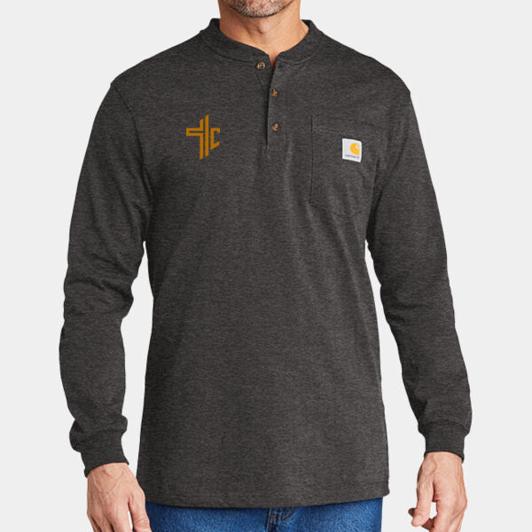 Men's - Long Sleeve Henley T Shirt Thumbnail