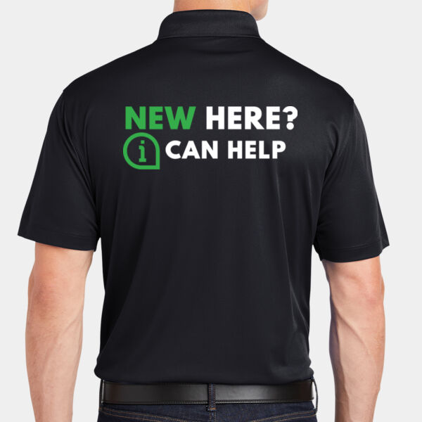 'New Here?' Micropique Sport Wick ® Polo Thumbnail