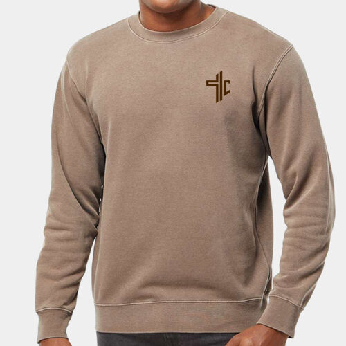 Unisex Midweight Pigment-Dyed Crewneck Sweatshirt Thumbnail