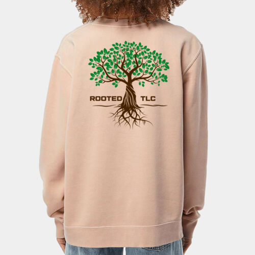 Rooted Unisex Midweight Pigment-Dyed Crewneck Sweatshirt Thumbnail