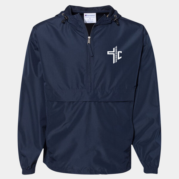 Hooded Packable Quarter-Zip Jacket Thumbnail