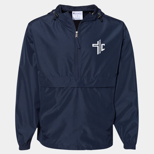 Hooded Packable Quarter-Zip Jacket Thumbnail