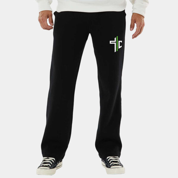 Embroidered Premium Open-Bottom Sweatpants Thumbnail