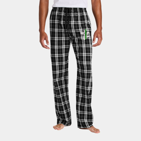Embroidered Flannel Plaid Pant Thumbnail